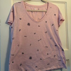 PINK Victoria's Secret Light Pink Graphic Tee
